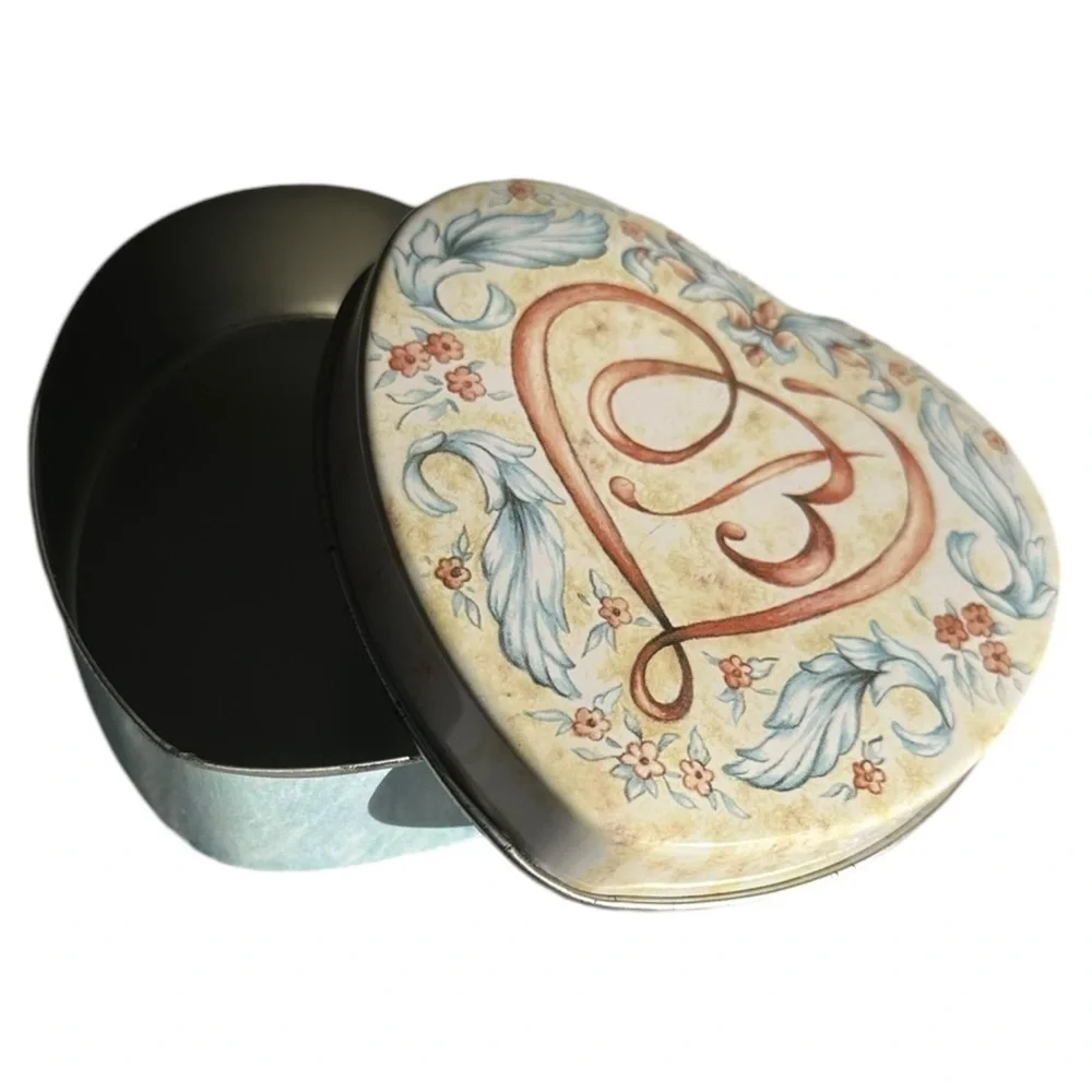 Brighton | 2 Heart shape Painted Jewelry Tins